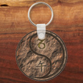 Steenbok & Aarde Paard Sleutelhanger (Achterkant)