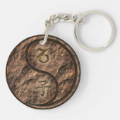 Steenbok & Aarde Rat Sleutelhanger (Achterkant)