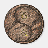 Steenbok & Aardedraak Magneet (Voorkant)