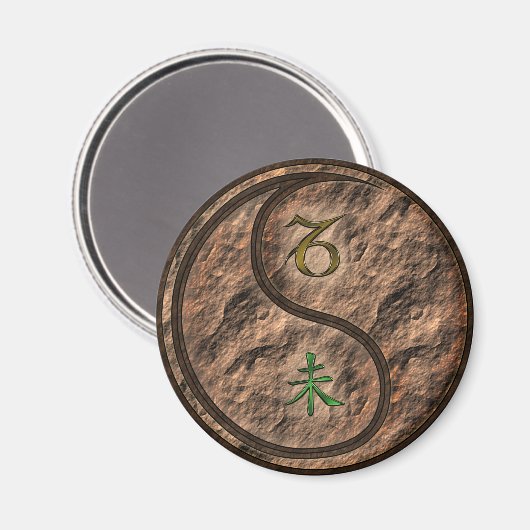 Steenbok & Aardgeit Magneet (Voorkant / Achterkant)