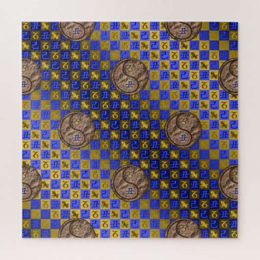 Steenbok & Aardse Os Legpuzzel (Verticaal)