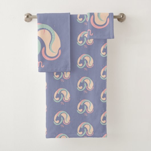 STEENBOK, abstract ontwerp van het sterrenbeeld, Bad Handdoek (Insitu)