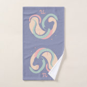 STEENBOK, abstract ontwerp van het sterrenbeeld, Bad Handdoek (Handdoek)