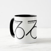 STEENBOK, abstract ontwerp van het sterrenbeeld, Mok (Voorkant links)