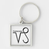 STEENBOK, abstract ontwerp van het sterrenbeeld, Sleutelhanger (Voorkant)