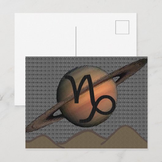 Steenbok Ansichtkaart Briefkaart (Voorkant / Achterkant)