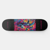 Steenbok Astrologie Grafitti Personaliseren Persoonlijk Skateboard (Horizontaal)