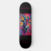 Steenbok Astrologie Grafitti Personaliseren Persoonlijk Skateboard (Voorkant)