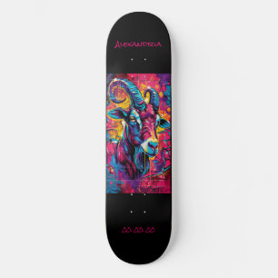 Steenbok Astrologie Grafitti Personaliseren Persoonlijk Skateboard
