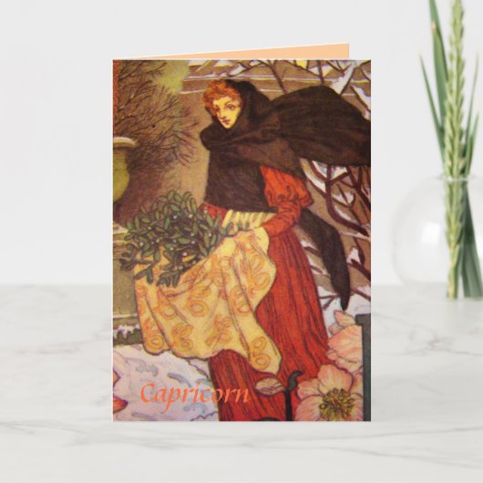 "Steenbok" Astrologie Sterrenbeeldkaart Kaart (Voorkant)