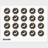Steenbok Astrologie Symbool Kunst ♑✨ Ronde Sticker (Vel)