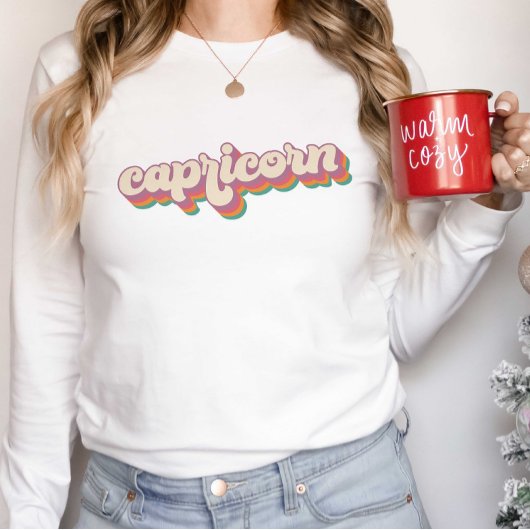 Steenbok Astrologie Verjaardag Gift Zodiac Teken T-shirt