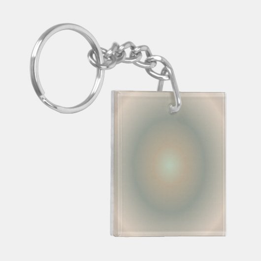 Steenbok Aura Gradient Zodiac, groen bruin Sleutelhanger (Voorkant Links)