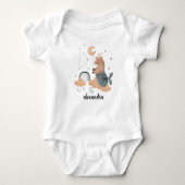 Steenbok Baby: Little Goat's  Romper (Voorkant)
