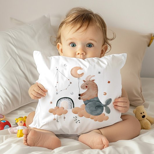 Steenbok Baby Zodiac Nursery Pillow Kussen
