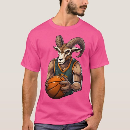 Steenbok basketballer t-shirt (Voorkant)