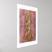 Steenbok Bellydancer kaarten Folie Afdrukken (Laagn)