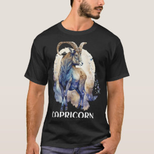 Steenbok Caps Dierenriem Saturnus Heersende Astrol T-shirt