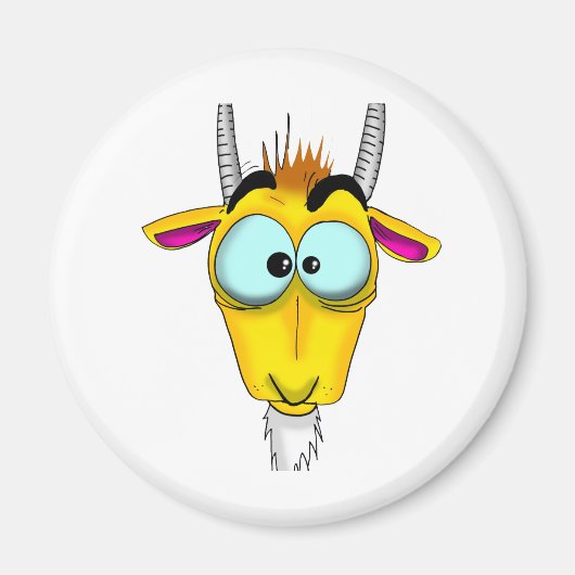 Steenbok Cartoon Magneet (Voorkant)