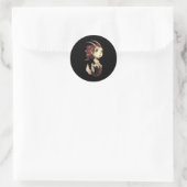 Steenbok Chibi Anime Schattige Meisje Solo Sticker (Tas)