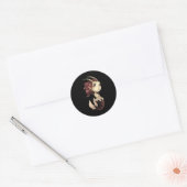 Steenbok Chibi Anime Schattige Meisje Solo Sticker (Envelop)