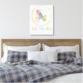 Steenbok compatibiliteit ontworpen canvas afdruk (Insitu (Slaapkamer))