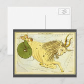 Steenbok  Constellatie, Urania's Mirror Briefkaart (Voorkant / Achterkant)