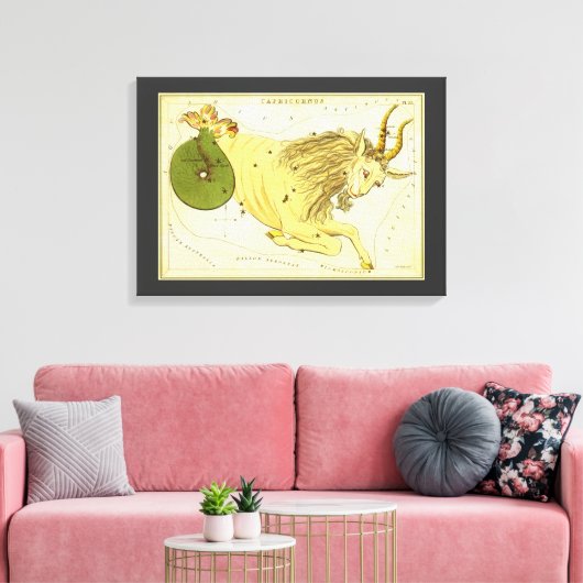 Steenbok Constellatie, Urania's Mirror Canvas Afdruk (Insitu (Woonkamer))