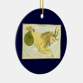 Steenbok  Constellatie, Urania's Mirror Keramisch Ornament (Rechts)