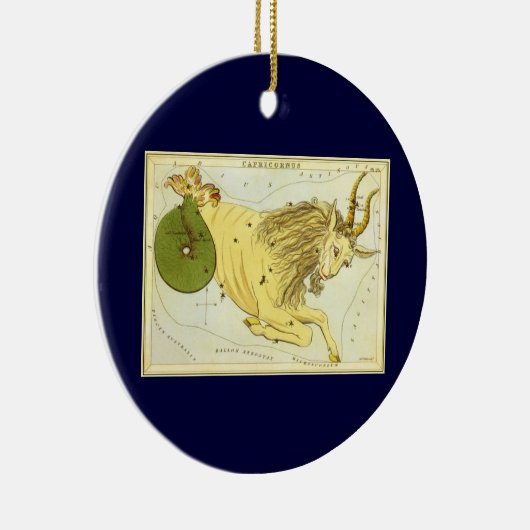 Steenbok  Constellatie, Urania's Mirror Keramisch Ornament (Rechts)