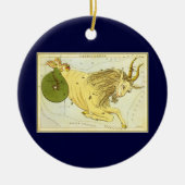 Steenbok  Constellatie, Urania's Mirror Keramisch Ornament (Voorkant)