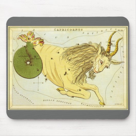 Steenbok  Constellatie, Urania's Mirror Muismat (Voorkant)