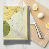 Steenbok  Constellatie, Urania's Mirror Theedoek (Quarter Fold)