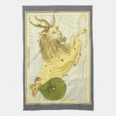 Steenbok  Constellatie, Urania's Mirror Theedoek (Verticaal)