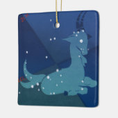 Steenbok Constellatie,  Zodiac, Astrologie Keramisch Ornament (Links)