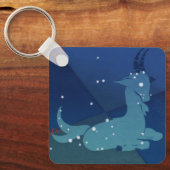 Steenbok Constellatie,  Zodiac, Astrologie Sleutelhanger (Voorkant)