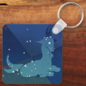 Steenbok Constellatie, Zodiac, Astrologie Sleutelhanger (Achterkant)