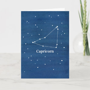 Steenbok Constellation Happy Birthday Kaart