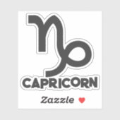 Steenbok Creatieve Tekst Maatwerk Horoscoop Sticker (Vel)