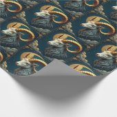 Steenbok Dark Wrapping Paper Star Sign Horoscoop Cadeaupapier (Hoek)