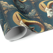 Steenbok Dark Wrapping Paper Star Sign Horoscoop Cadeaupapier (Rol Hoek)