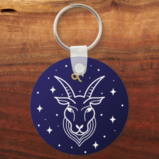 Steenbok de geit sterrenbeeld sleutelhanger (Achterkant)