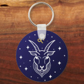 Steenbok de geit sterrenbeeld sleutelhanger (Voorkant)