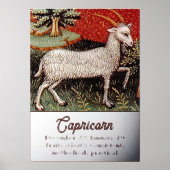 Steenbok de geit sterrenbeeld Verjaardagsfeest Folie Afdrukken (Voorkant)