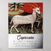 Steenbok de geit sterrenbeeld Verjaardagsfeest Folie Afdrukken (Voorkant)
