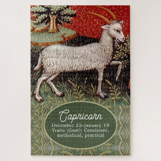 Steenbok de geit sterrenbeeld Verjaardagsfeest Legpuzzel (Verticaal)