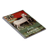 Steenbok de geit sterrenbeeld Verjaardagsfeest Notitieboek (Rechterzijde)