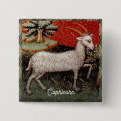 Steenbok de geit sterrenbeeld Verjaardagsfeest Vierkante Button 5,1 Cm (Voorkant)