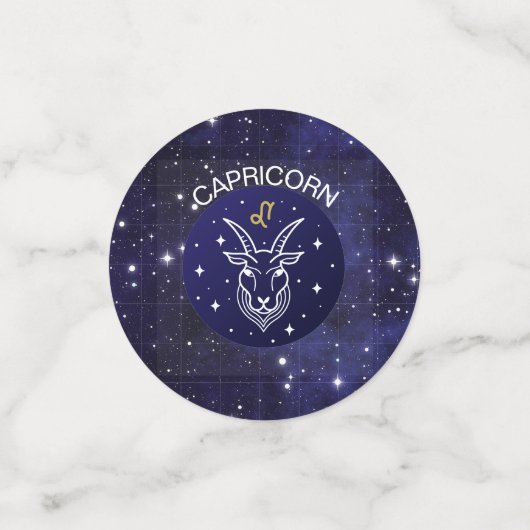 Steenbok de Geit Zodiac Design Tafel Confetti (Kleine voorkant)