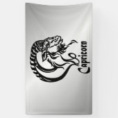 Steenbok de Zee Geit Zodiac Feesthoed Spandoek (Verticaal)